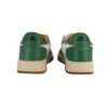 Sneaker in pelle con doppio velcro