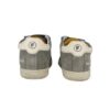 Sneaker primo passo in pelle e camoscio con doppio velcro