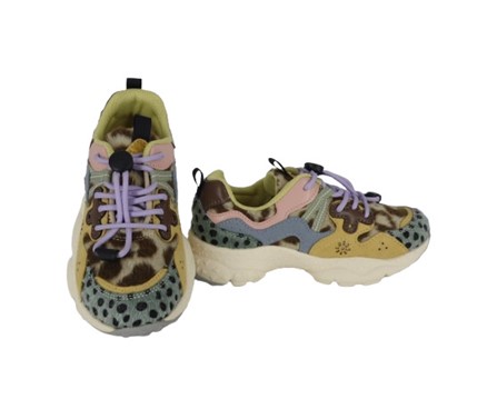 657852336A8BBB16A6D9558E0660B310_ Sneaker in tessuto ed eco pelle con lacci elastici