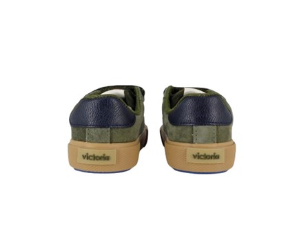 Sneaker in camoscio con doppio velcro