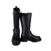 Stivale alto in ecopelle con zip