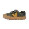Sneaker in camoscio con doppio velcro