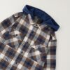 Camicia a quadri con cappuccio staccabile