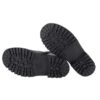 Stivale in pelle con zip e borchie