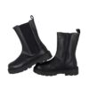 Stivale in pelle con zip