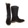 Stivale in pelle scamosciata con zip