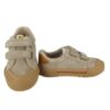 Sneaker in camoscio con doppio velcro