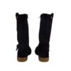 Stivale in pelle scamosciata con zip