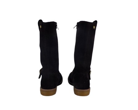 Stivale in pelle scamosciata con zip