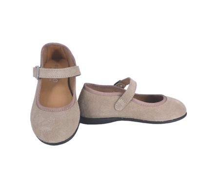 Ballerina in camoscio con clip