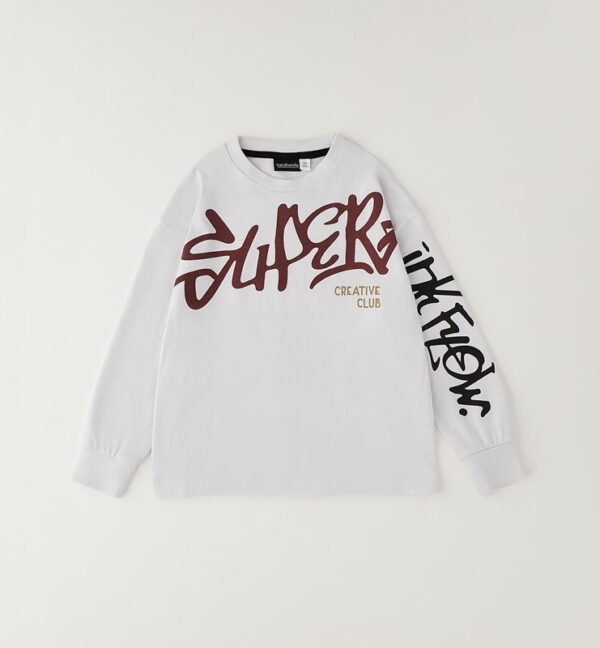 T-shirt manica lunga con stampa