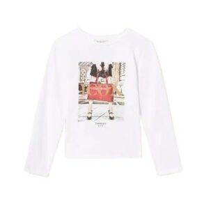 T-shirt manica lunga con stampa