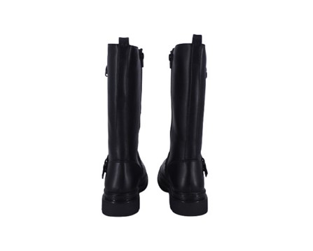 Stivale alto in ecopelle con zip
