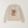 Maglione in cotone con gattino