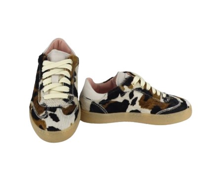 Sneaker in cavallino con lacci