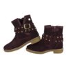 Stivaletto in pelle scamosciata con zip