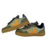 880FFB3A7C49D5609CE00D3AFDCC6EAC_ Sneaker in pelle e camoscio con triplo velcro