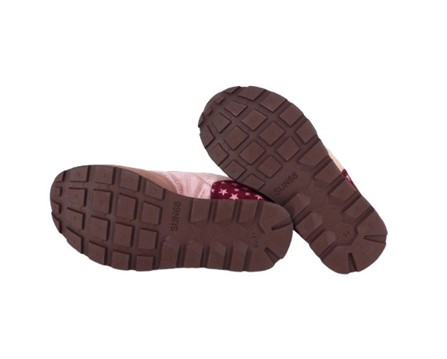 Sneaker bassa in camoscio e tessuto con velcro e lacci