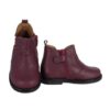 Stivaletto in pelle con elastico e zip