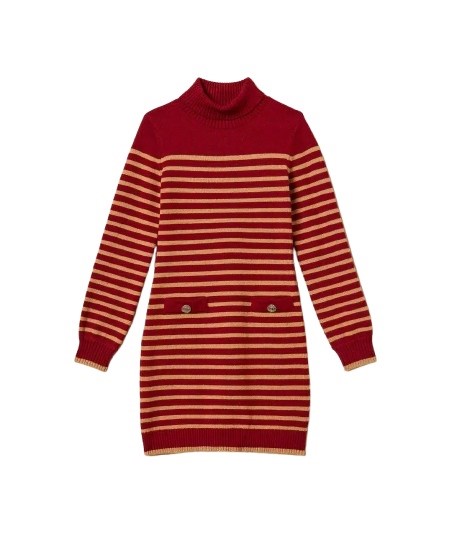 Vestito a lupetto in maglia