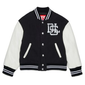 Giacca bomber con logo stampato
