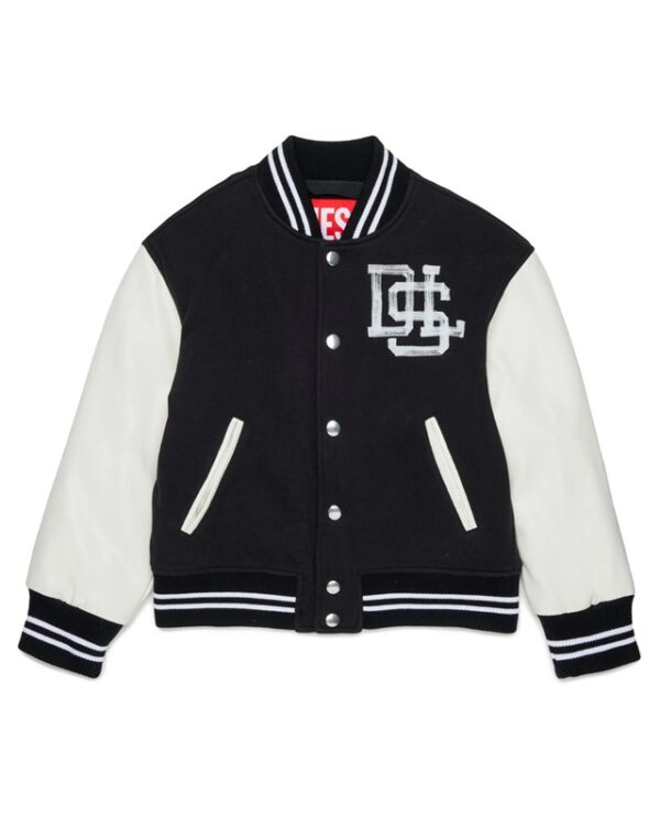 Giacca bomber con logo stampato