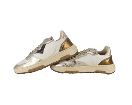 Sneaker in pelle con lacci