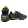 Sneaker bassa in camoscio e tessuto con velcro e lacci