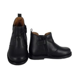 Stivaletto in pelle con elastico e zip