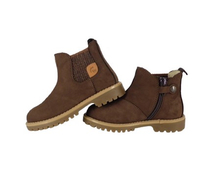 A2F3B693676491C516B6EF790688D82D_ Stivaletto in camoscio con elastico laterale e zip
