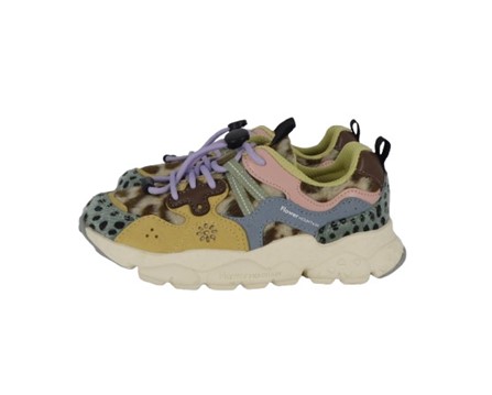 A4055678546DB5801EF3D4519B7CDEC0_ Sneaker in tessuto ed eco pelle con lacci elastici