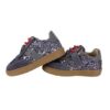 A4EC2FCD5802566750FB7FAD503A90E1_ Sneaker primo passo in pelle e glitter con lacci e zip