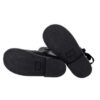 Stivaletto in pelle con fiocchetto in velluto e zip