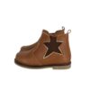 Stivaletto in pelle con elastico e zip