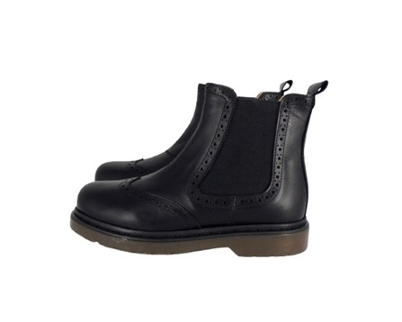 Stivaletto in pelle con elastico
