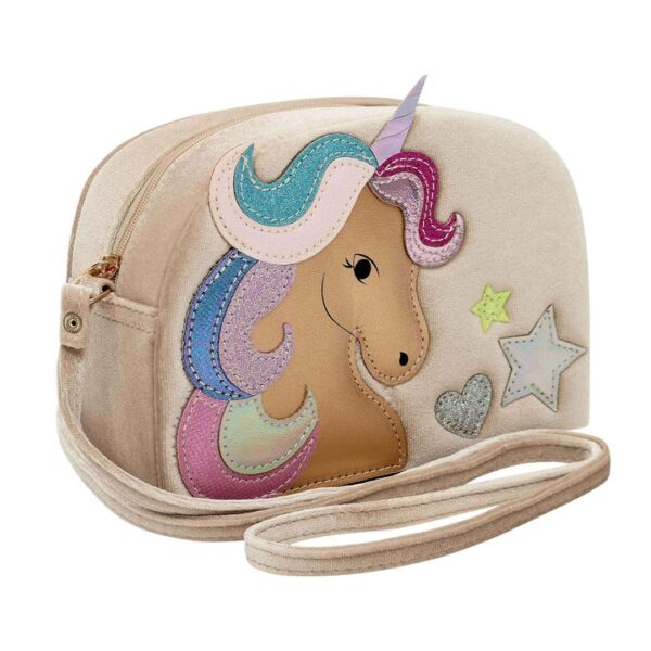 A87D550EEE03DC35AC25297AE627EAB6_ Borsa in velluto con unicorno