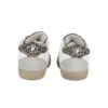 Sneaker primo passo in pelle e camoscio con lacci