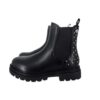 Stivaletto in eco pelle con borchie