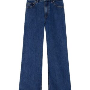 Pantalone in denim vita alta