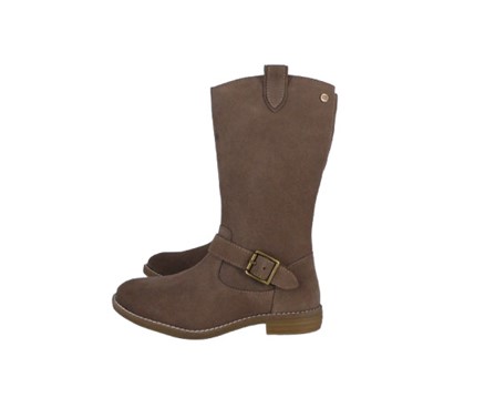 Stivale in pelle scamosciata con zip