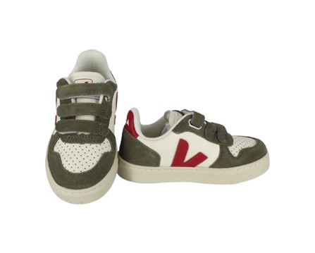 AC650258A33561D75D66A2DD2EEFF8FC_ Sneaker in pelle e camoscio con triplo velcro