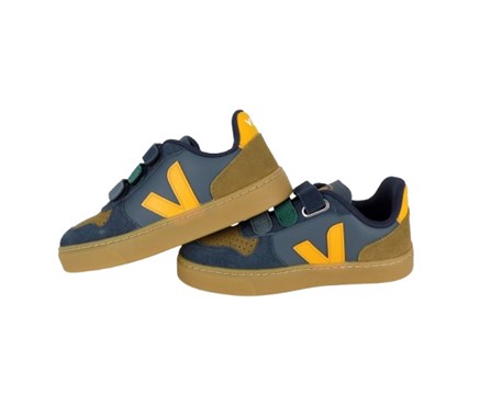 ADBB961E2BCA0D771F1100B3C8E80EAB_ Sneaker in pelle e camoscio con triplo velcro