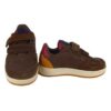 Sneaker in eco pelle e camoscio con doppio velcro