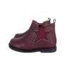 Stivaletto in pelle con elastico e zip