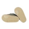 Sneaker primo passo in pelle e camoscio con doppio velcro