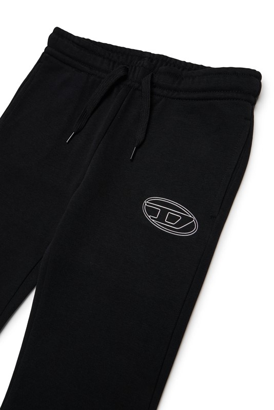 Pantalone a zampa in felpa con logo