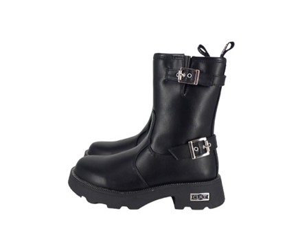 Stivale in ecopelle con zip