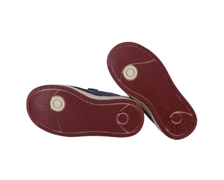 Sneaker in eco pelle e camoscio con doppio velcro