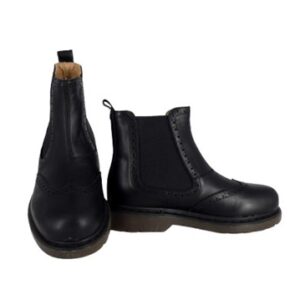 Stivaletto in pelle con elastico