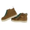 Sneaker primo passo in camoscio con lacci e zip